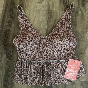 Kortni Jean Peplum swim top